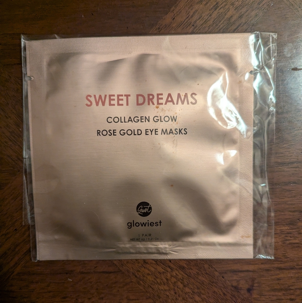 Sweet Dreams Collagen Glow Rose Gold Eye Masks 1 Pair